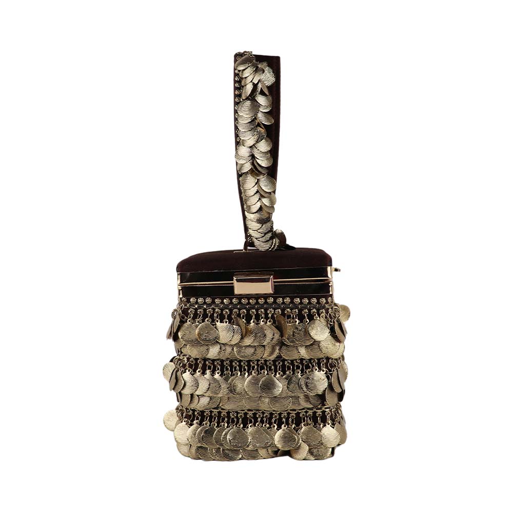 Antique Gold Coin purse Tassel Potli