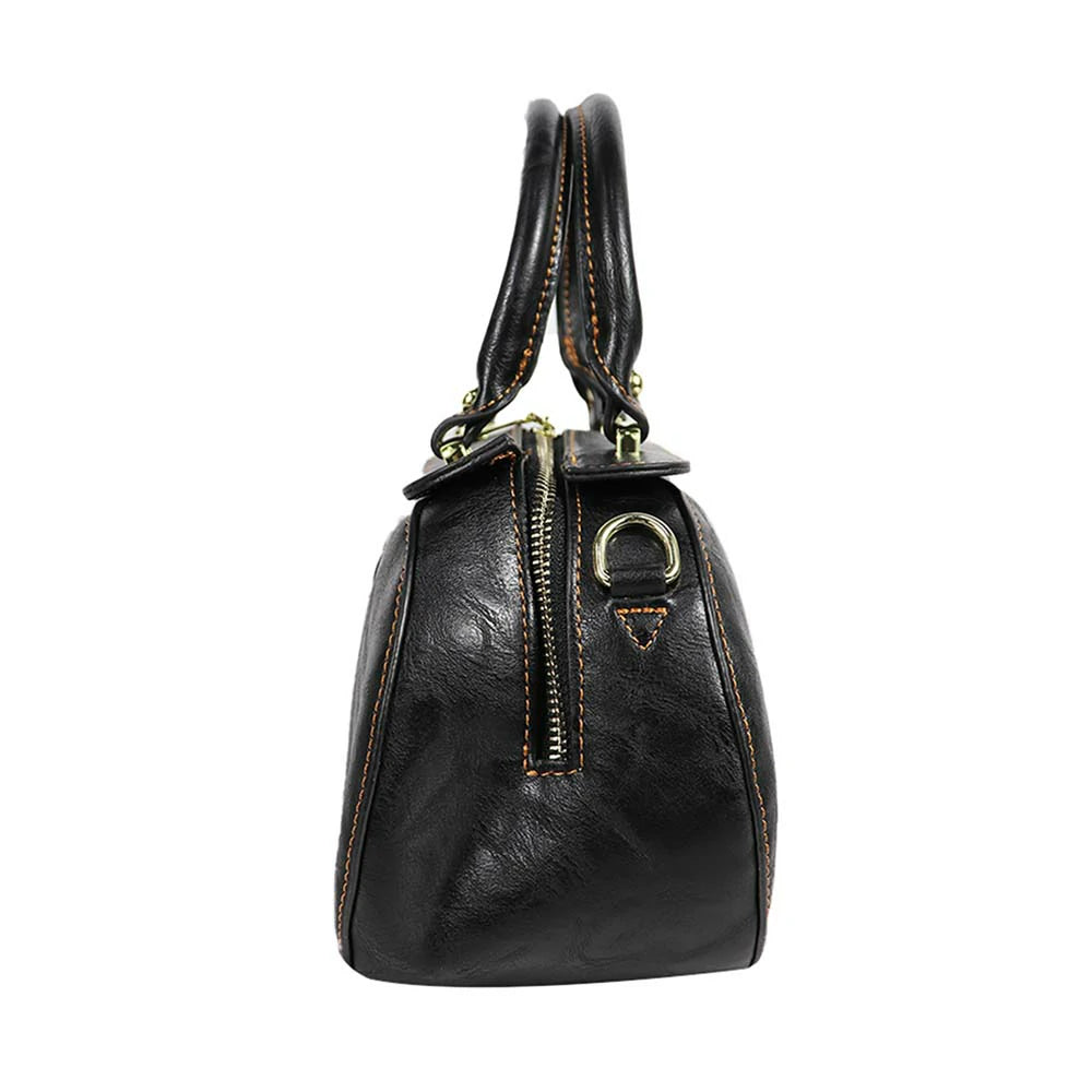 Vintage Oval Handbag with Embossed Mandala Design – Elegant & Unique