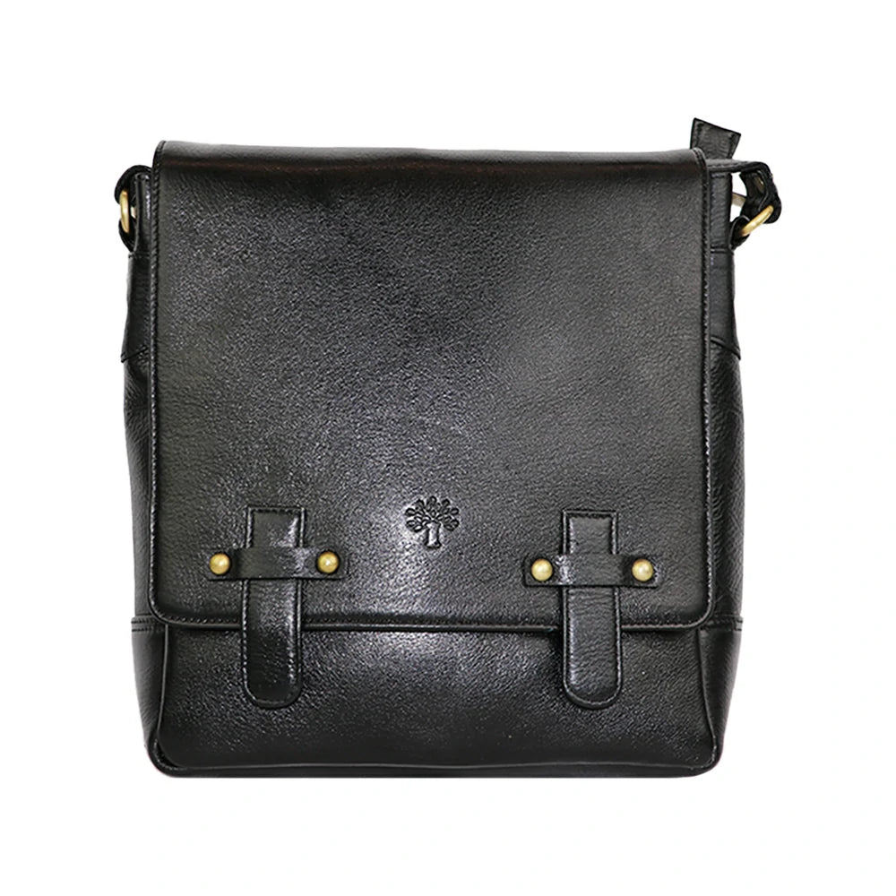 Classic PU Leather Messenger Bag – Vintage Sling Bag for Everyday Use