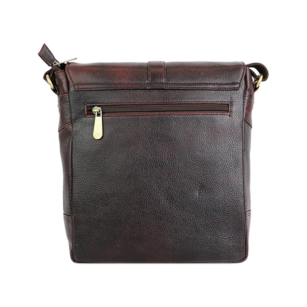 Classic PU Leather Messenger Bag – Vintage Sling Bag for Everyday Use