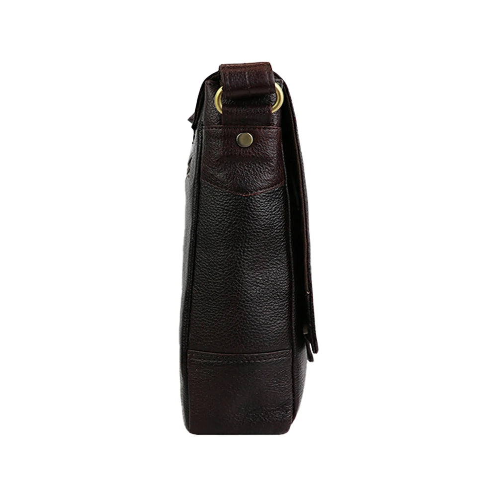 Classic PU Leather Messenger Bag – Vintage Sling Bag for Everyday Use