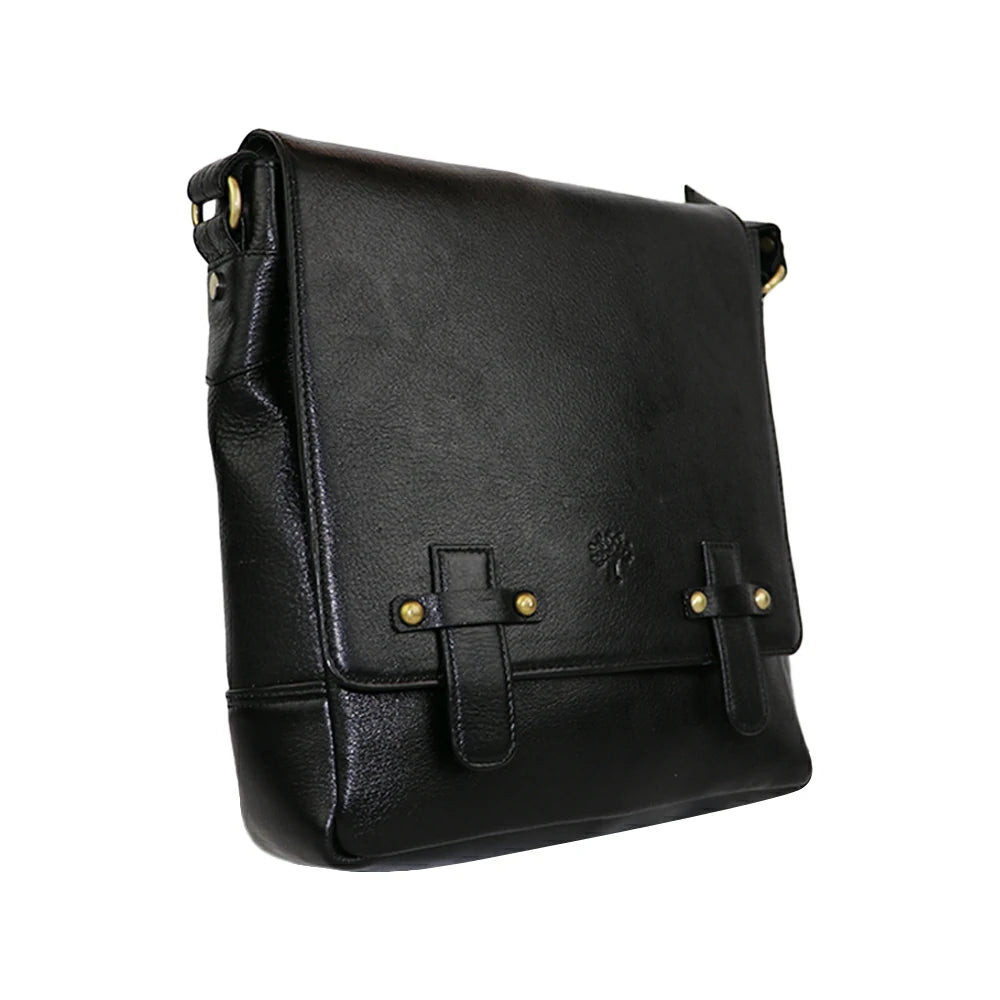 Classic PU Leather Messenger Bag – Vintage Sling Bag for Everyday Use