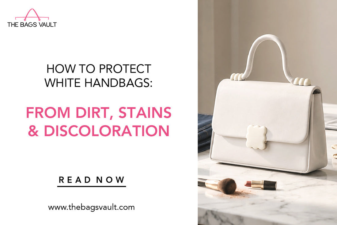 How to protect white handbags from dirt & discolouration