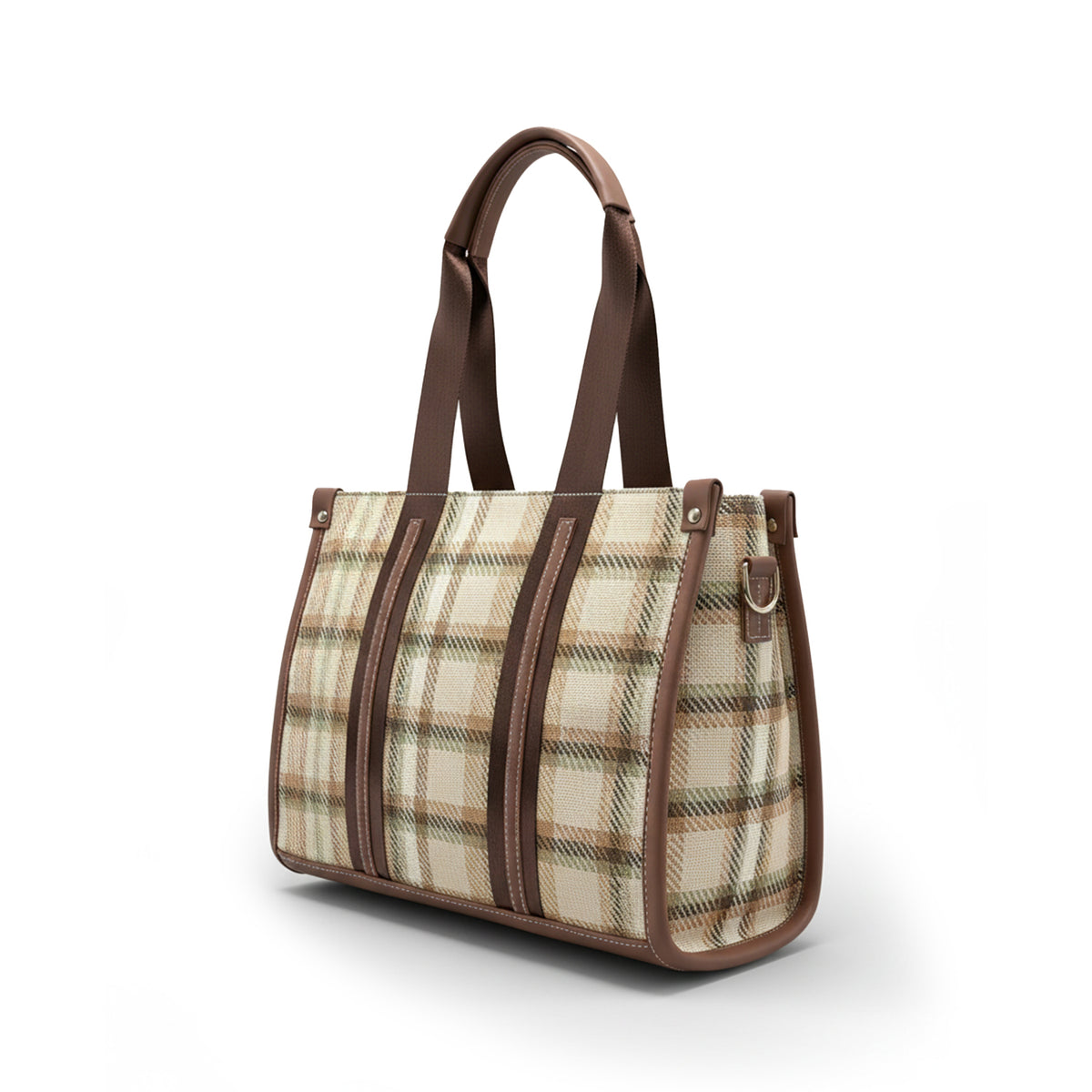 Structured HandBag with Detachable Sling Strap