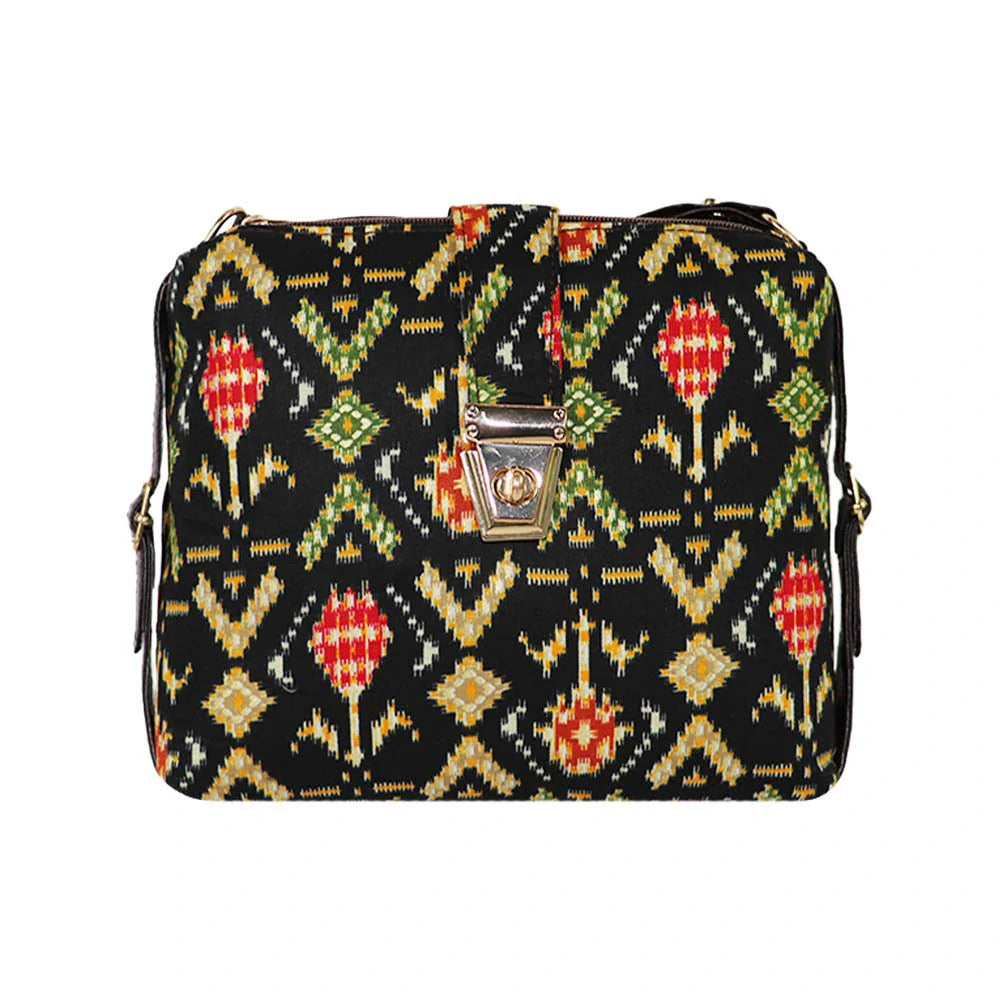 Printed Sling Bag for Women | Crossbody Handbag with Multiple Compartments | Stylish Daily Use Bag - MultiColor