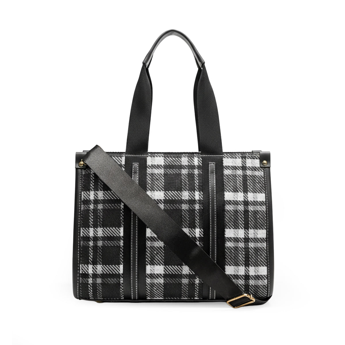 Structured HandBag with Detachable Sling Strap