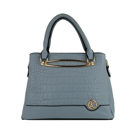 Texture Handbag with Top Handle & Sling Strap Stylish