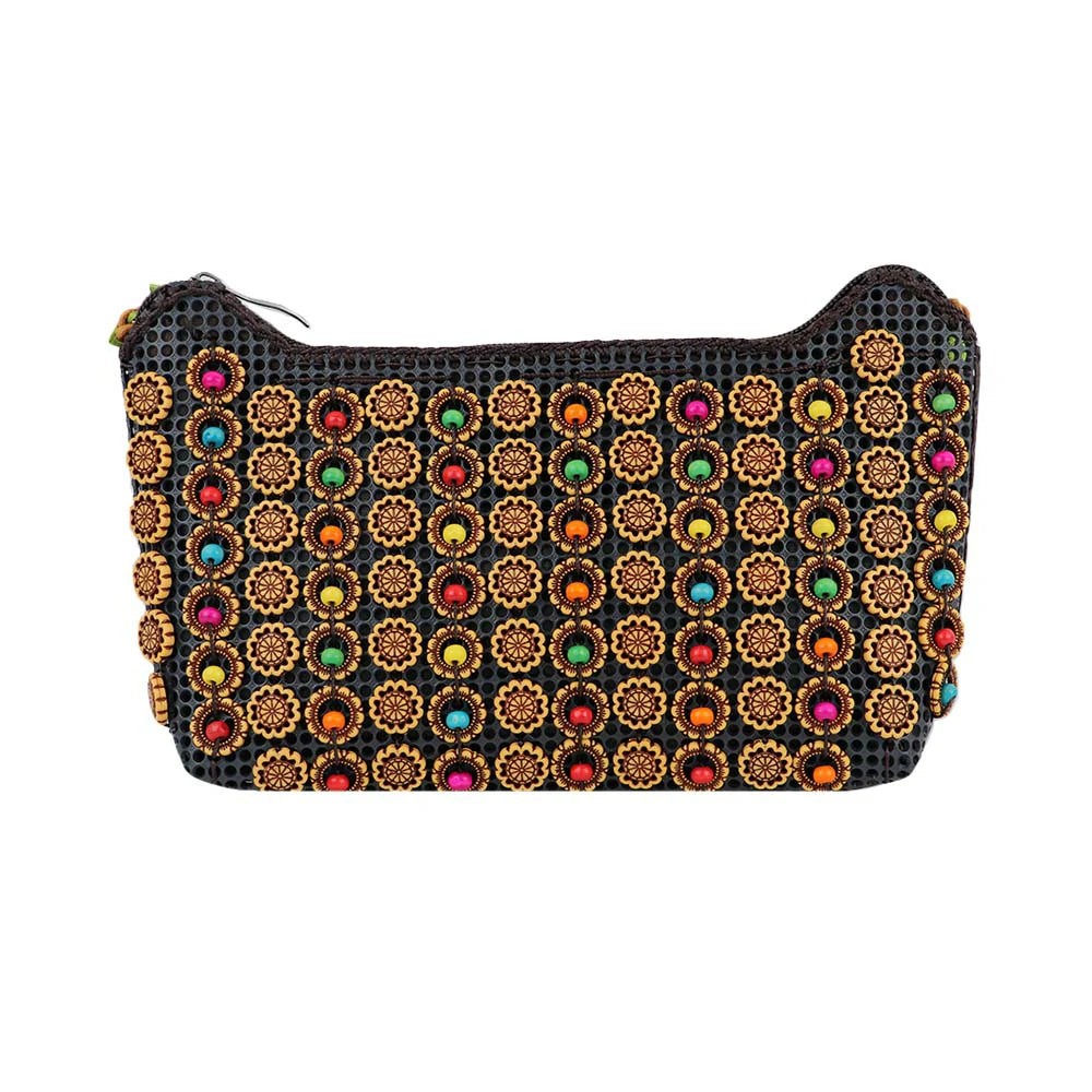 Beaded Sling Pouch Bag