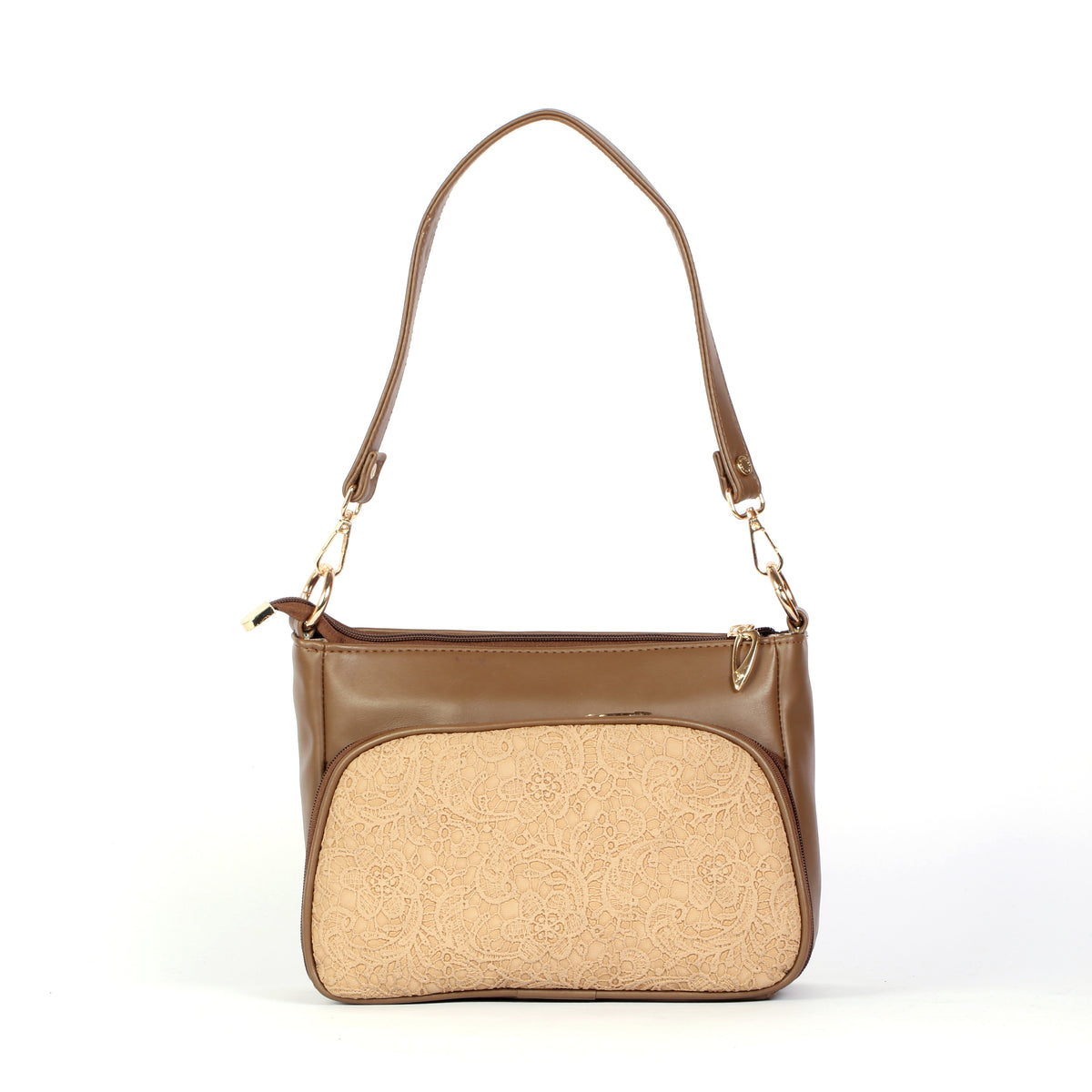 Women Premium Lace Textured Crossbody Handbag