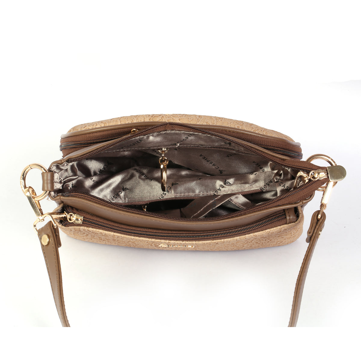 Women Premium Lace Textured Crossbody Handbag