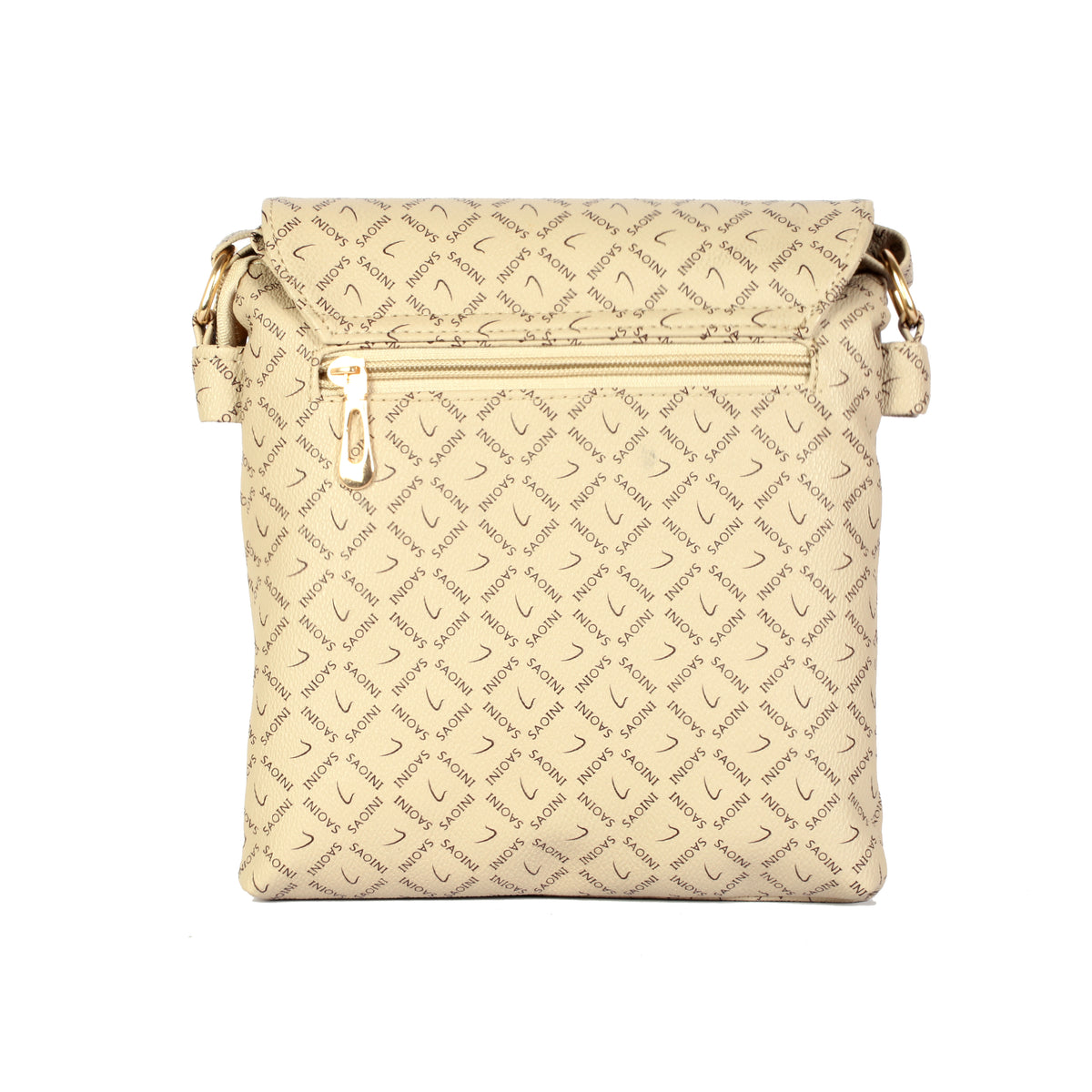 Printed Sling Bag for Women with Buckle Flap Closure