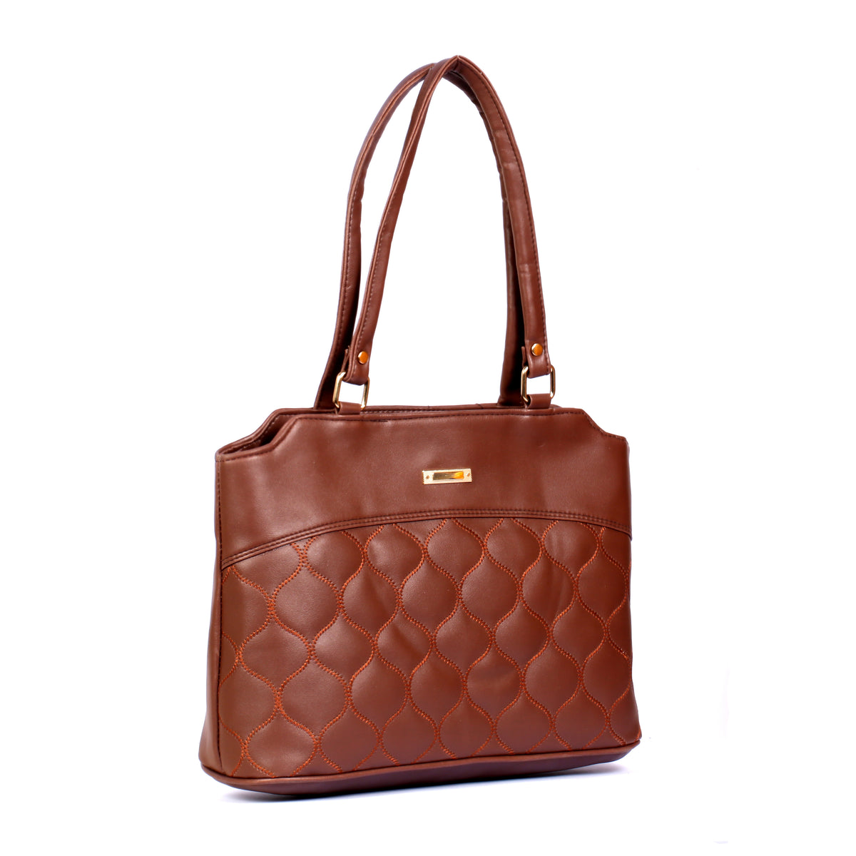 Quilted Shoulder Handbag for Women with Multiple Compartments