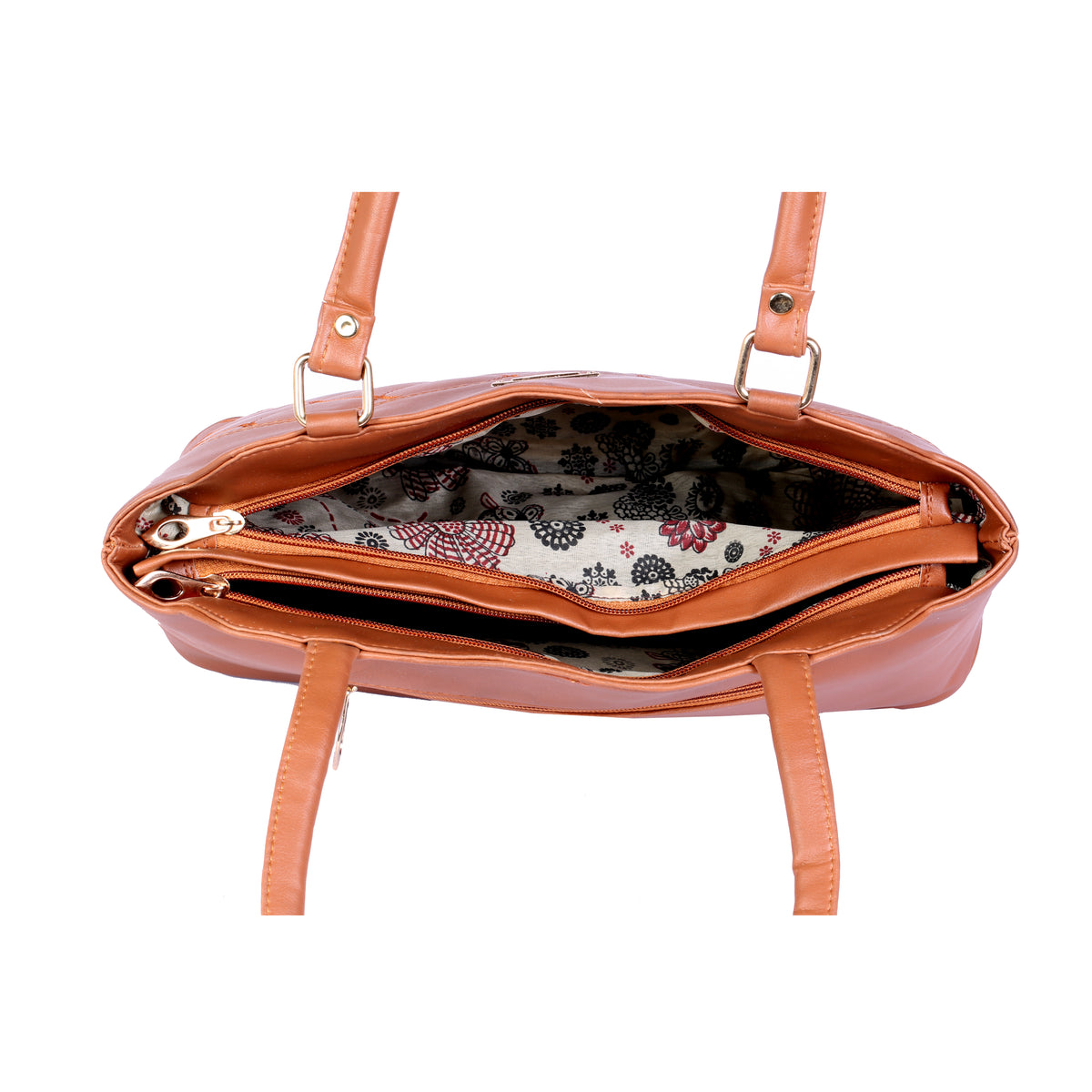 Quilted Shoulder Handbag for Women with Multiple Compartments