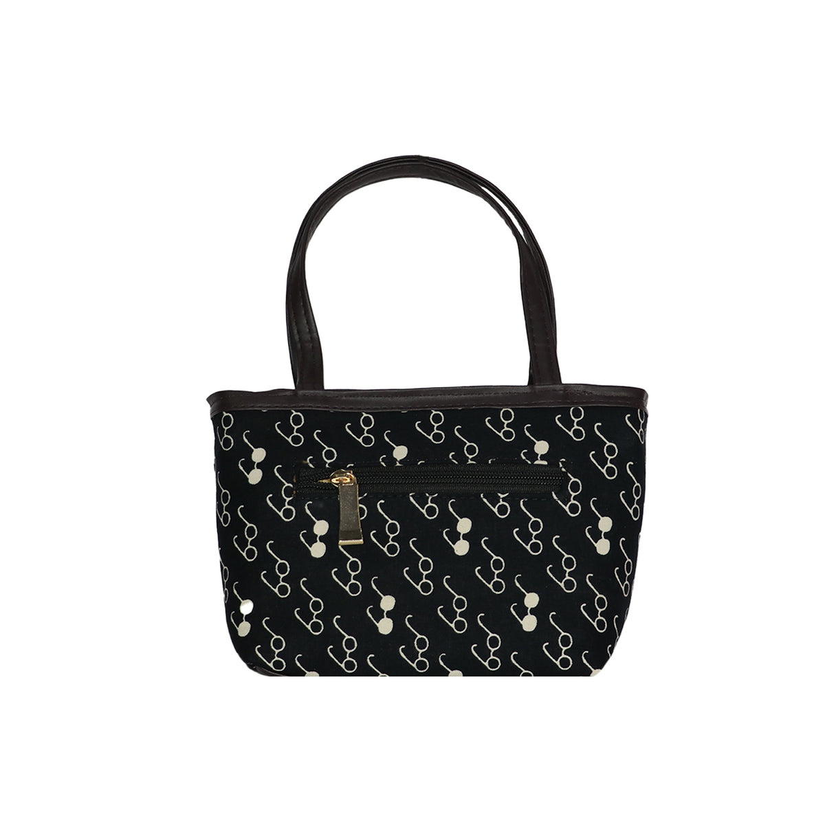 Printed Tote Handbag for Women with Tassel Charm