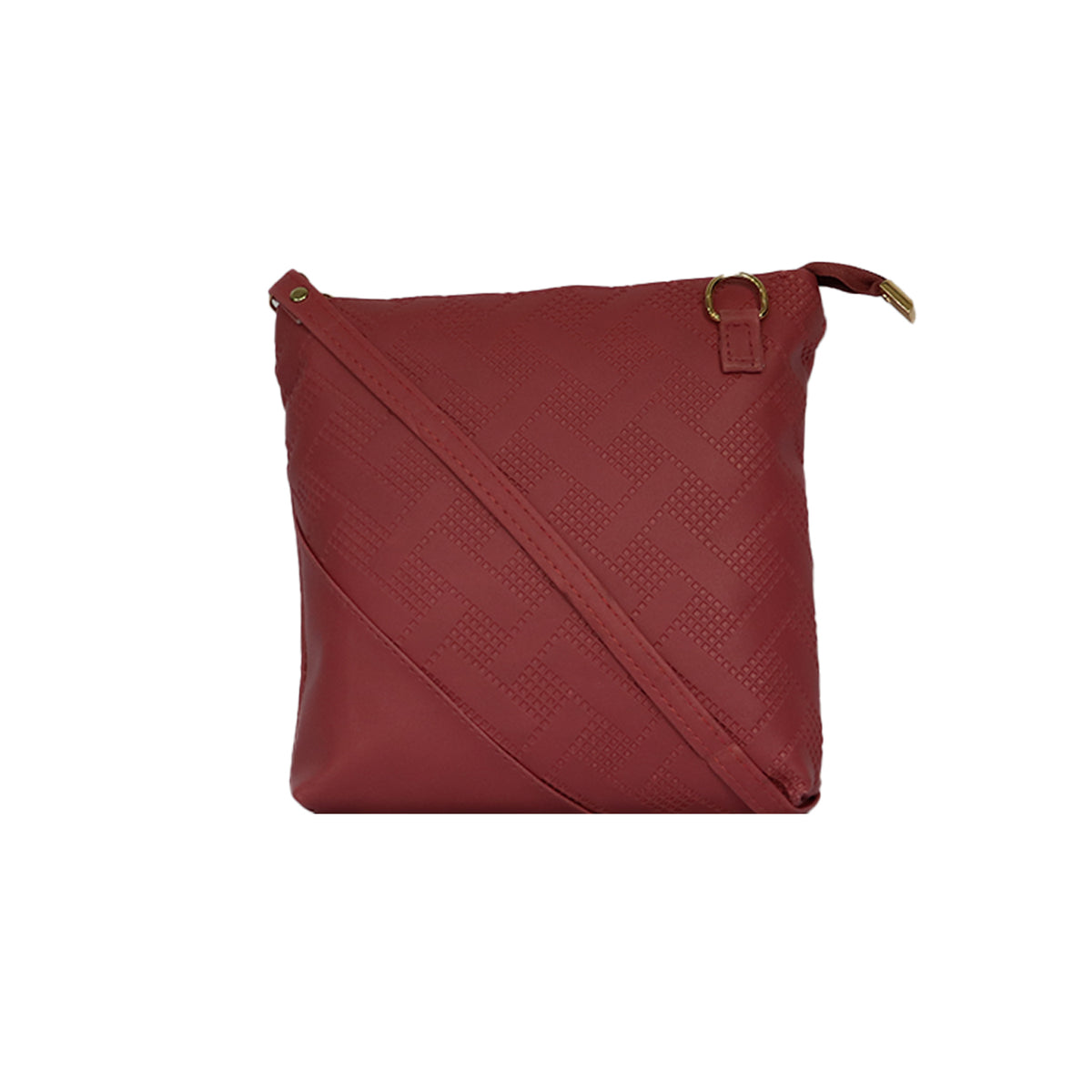 Textured Crossbody Sling Bag for Women with Adjustable Strap