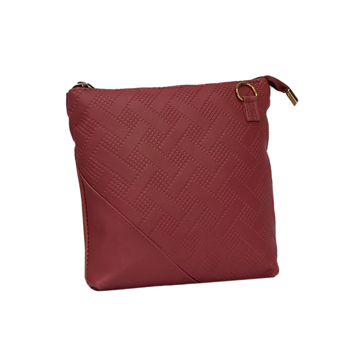 Textured Crossbody Sling Bag for Women with Adjustable Strap