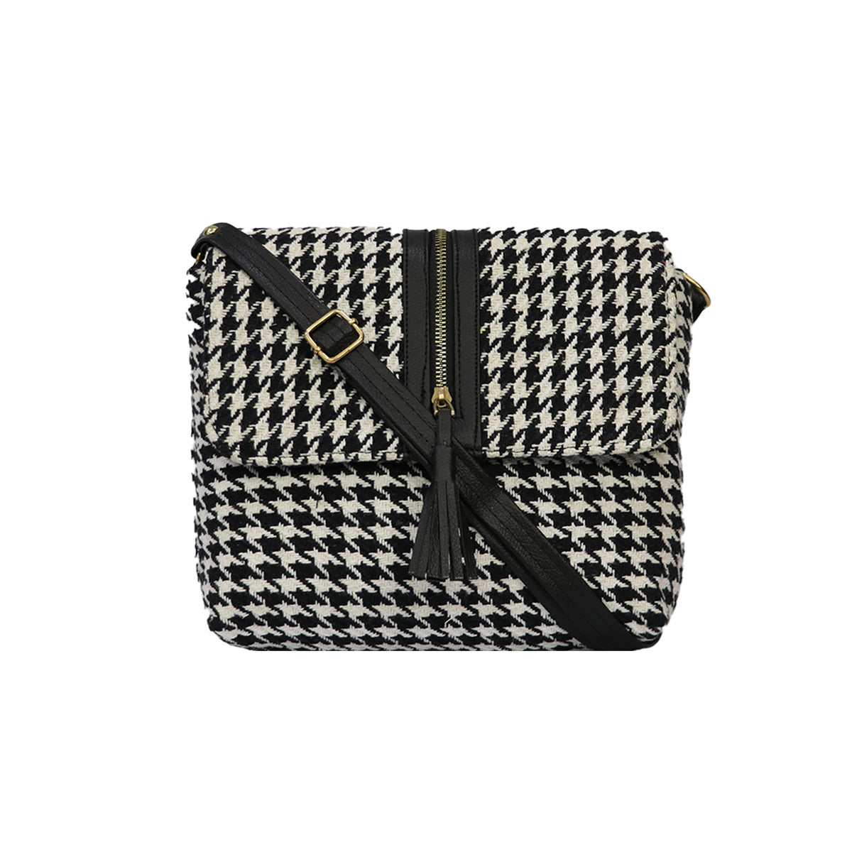 Textured Crossbody Sling Bag for Women with Adjustable Strap