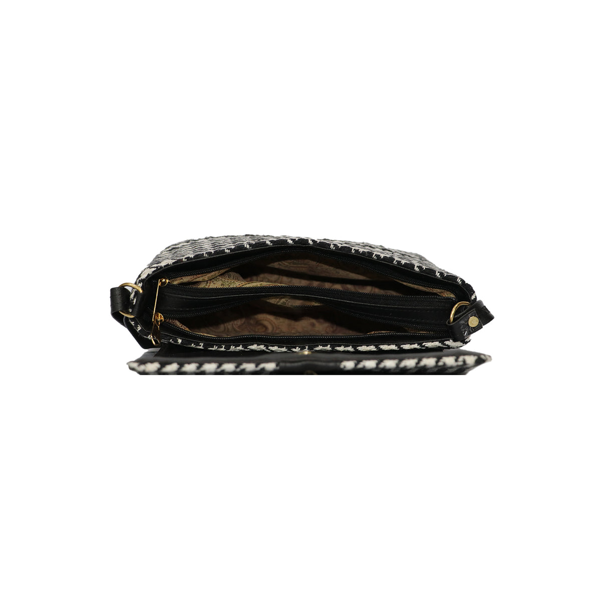 Textured Crossbody Sling Bag for Women with Adjustable Strap