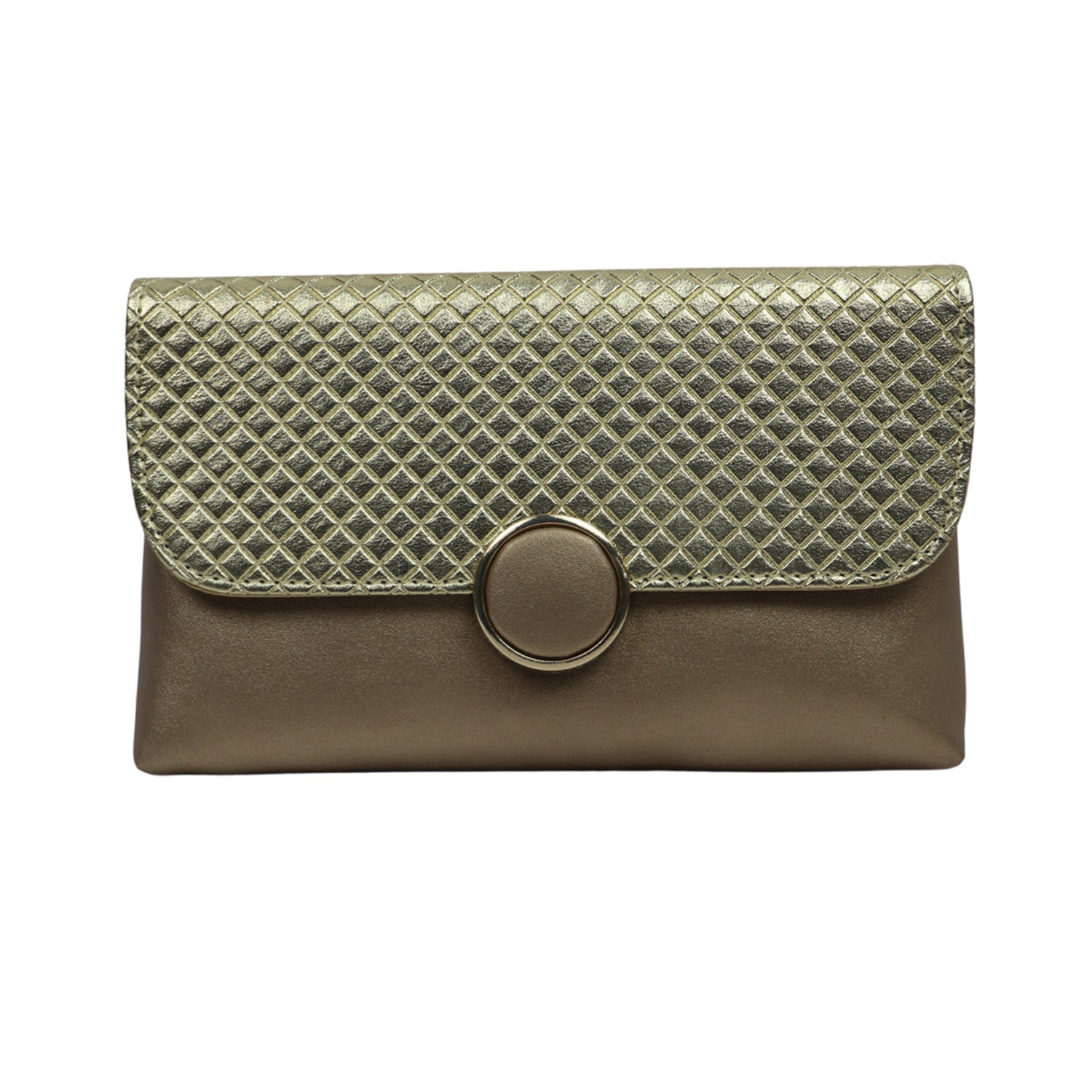A glamorous statement clutch designed for elegant evenings and celebrations - Gold