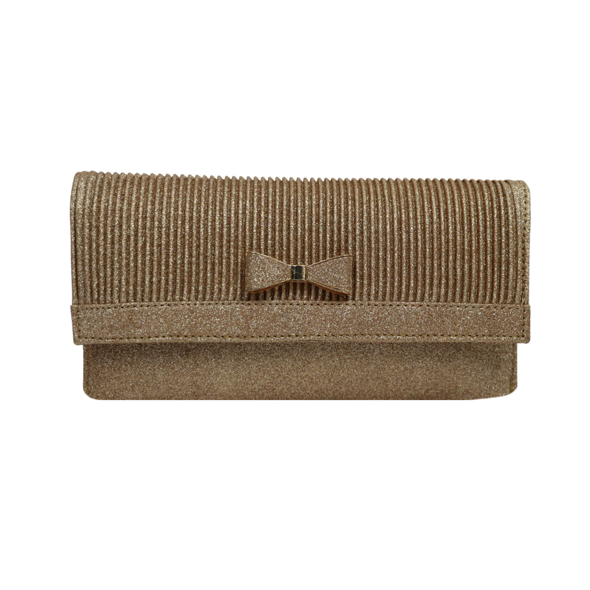 Glitter Bow Clutch Bag for Women | Party Evening Sling Clutch with Chain Strap