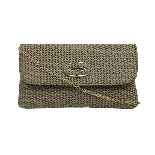 Patterned Clutch Bag for Women | Elegant Party Sling Clutch with Chain Strap