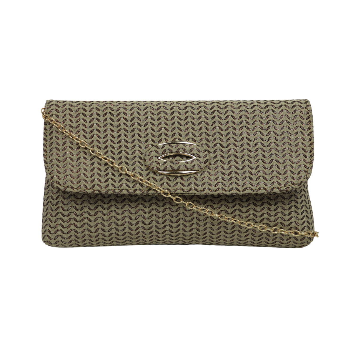 Patterned Clutch Bag for Women | Elegant Party Sling Clutch with Chain Strap