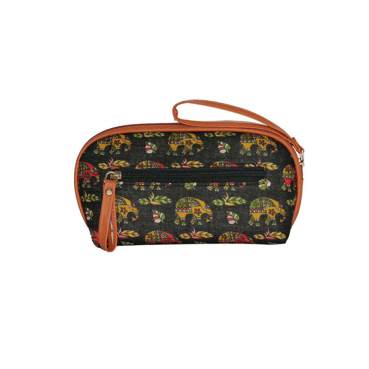 Printed Cosmetic Makeup Pouch Travel Organizer Bag with Wrist Strap