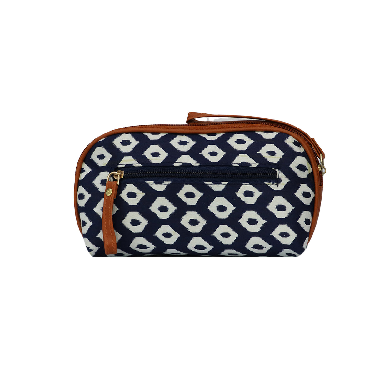 Printed Cosmetic Makeup Pouch Travel Organizer Bag with Wrist Strap