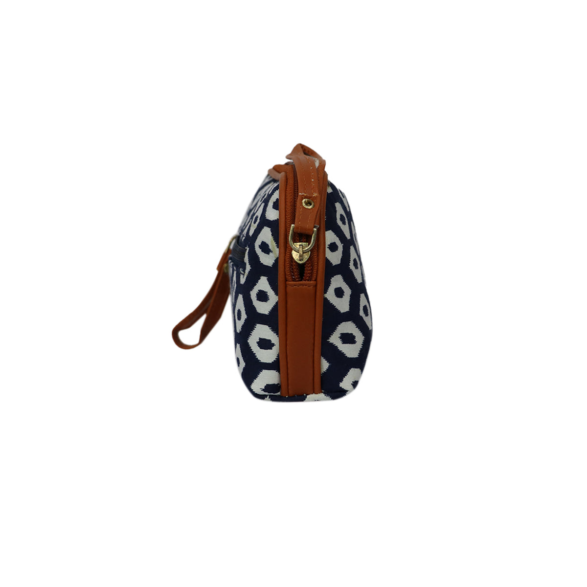 Printed Cosmetic Makeup Pouch Travel Organizer Bag with Wrist Strap