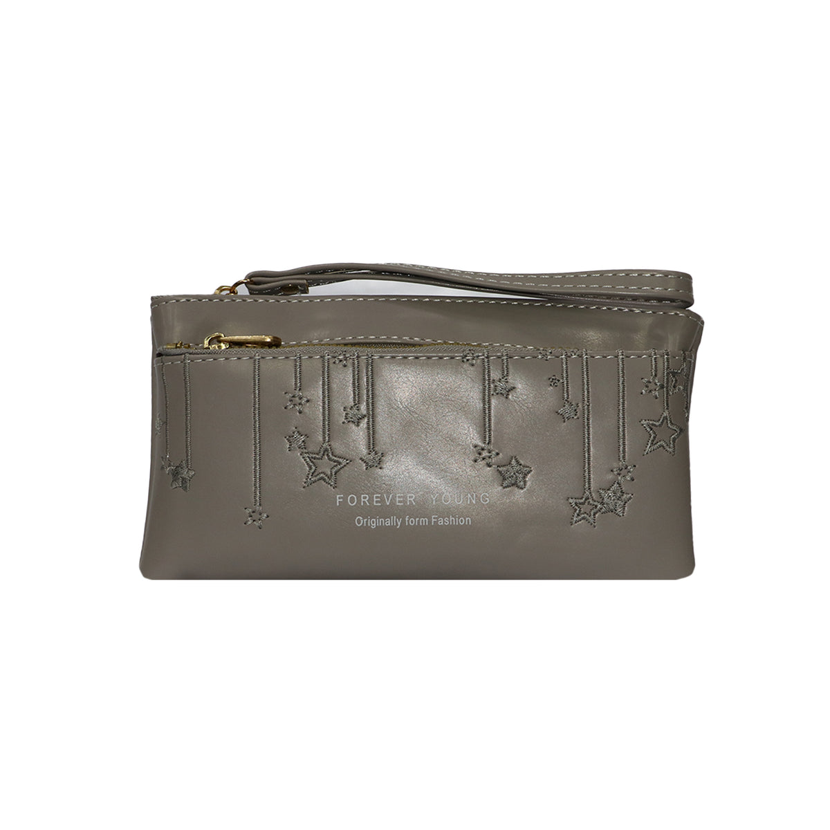 Wristlet Cosmetic Pouch Makeup Organizer with Zipper and Pom Pom