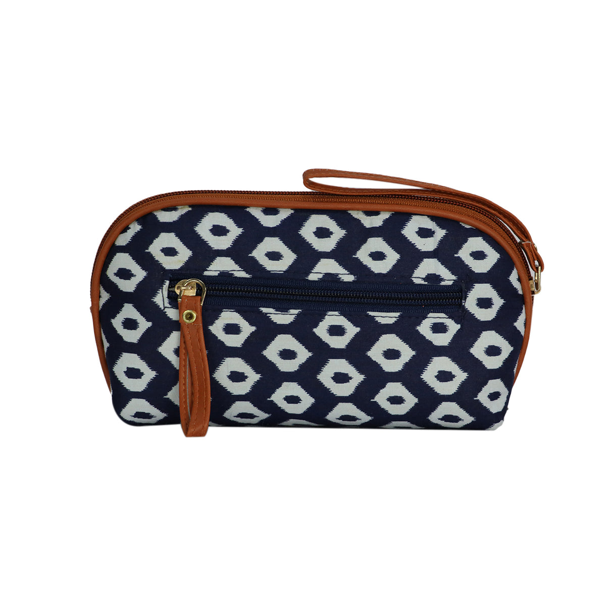 Printed Cosmetic Makeup Pouch Travel Organizer Bag with Wrist Strap