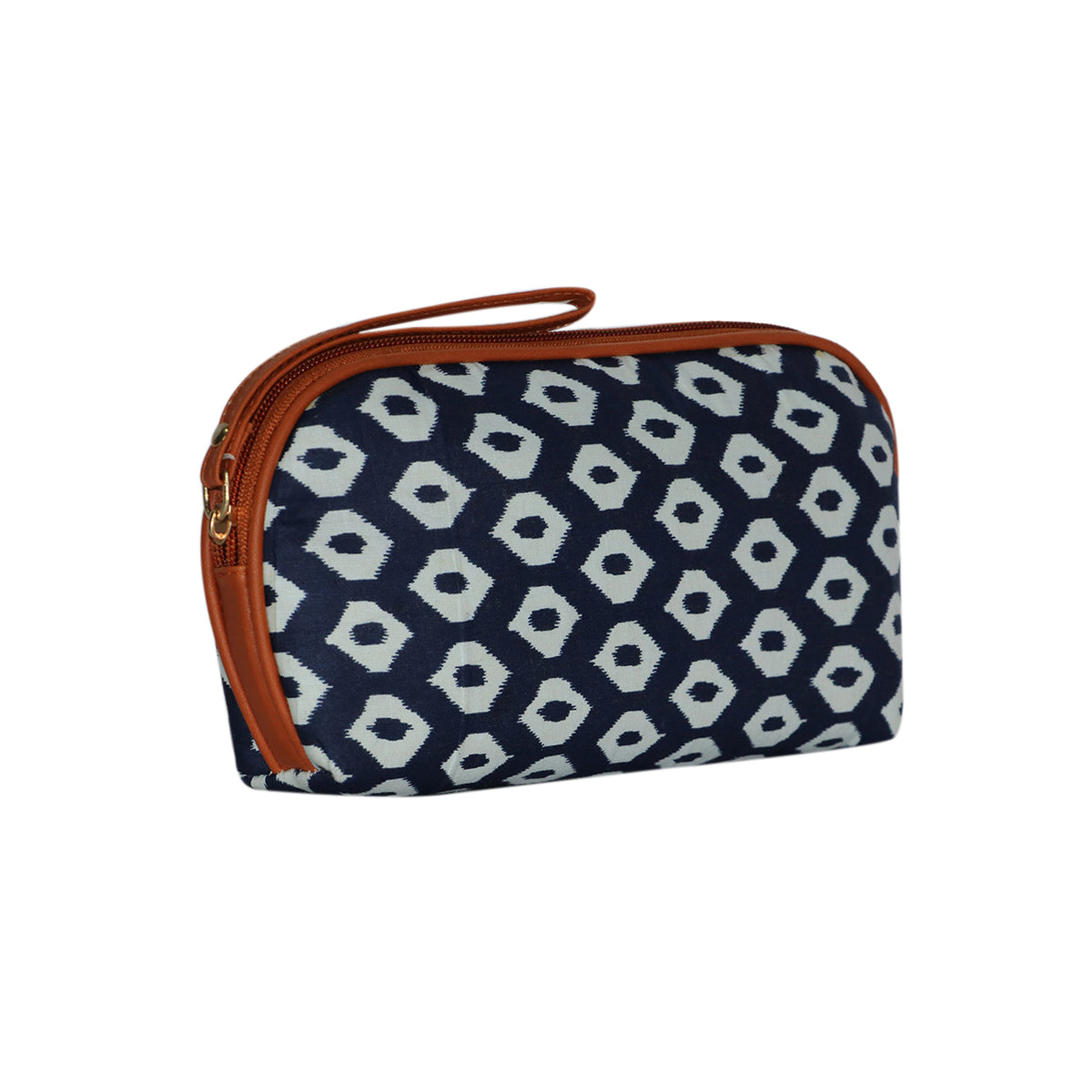 Printed Cosmetic Makeup Pouch Travel Organizer Bag with Wrist Strap