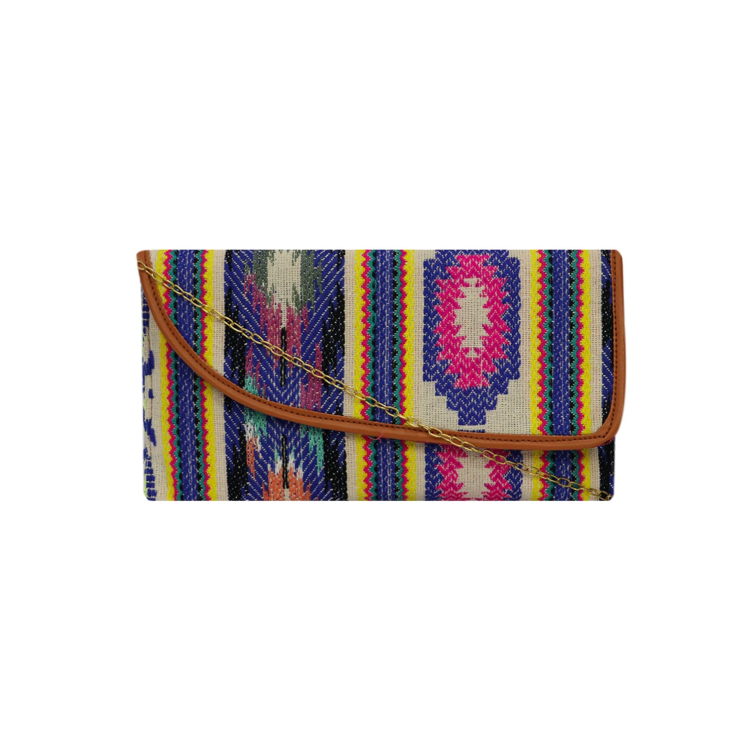 Printed Cosmetic Makeup Pouch Travel Organizer Bag with Wrist Strap - Multicolor