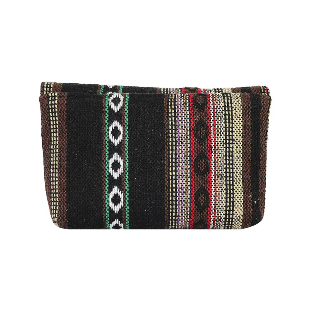 Women’s Multicolor Embroidered Clutch with Detachable Chain Strap