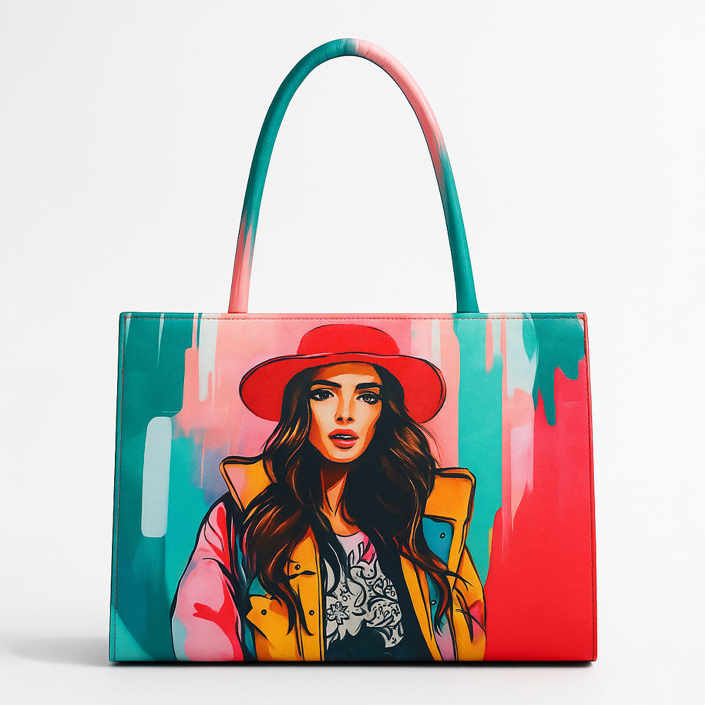 Tropical Printed Tote Bag