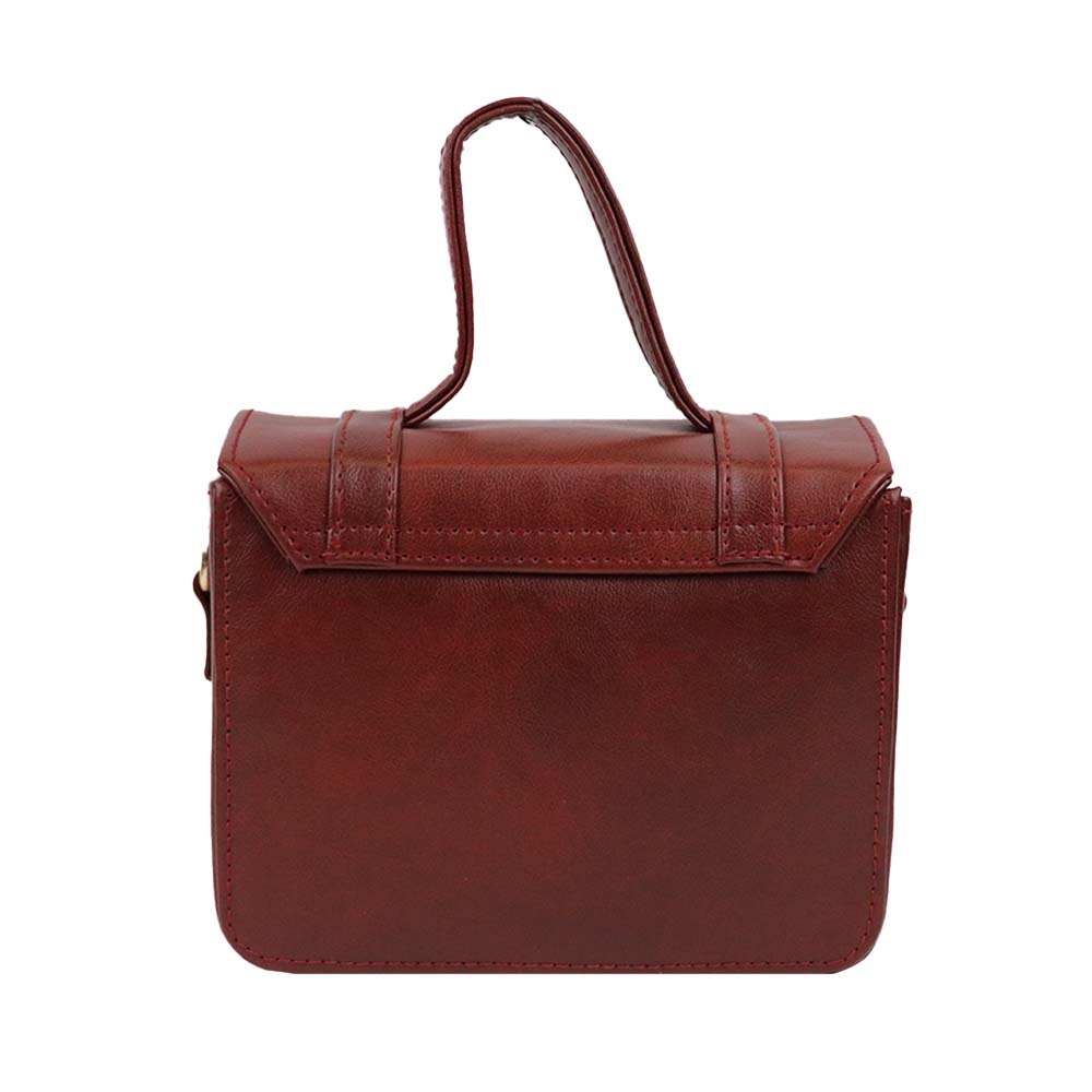 Satchel Handbag with Top Handle and Detachable Sling Strap Stylish