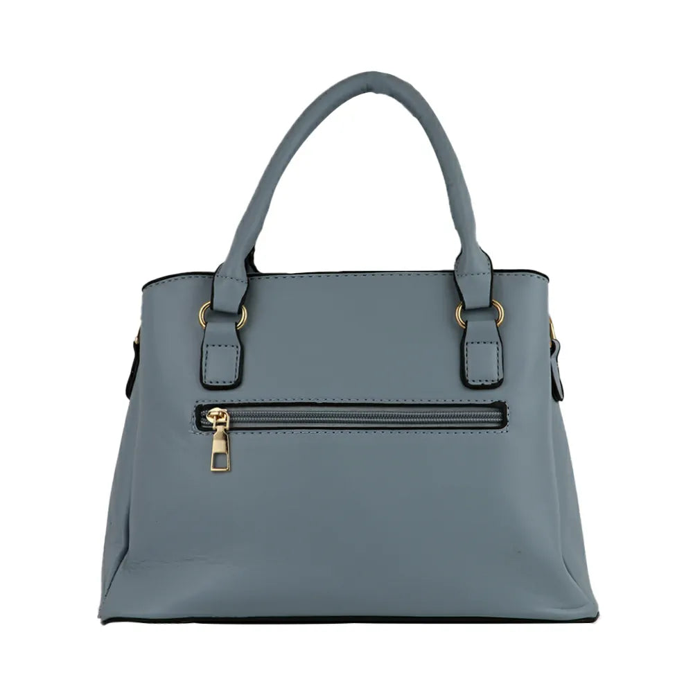 Texture Handbag with Top Handle & Sling Strap Stylish