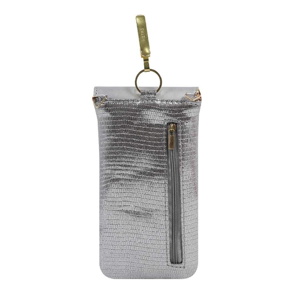 Sling Pouch with Heart Charm Accent