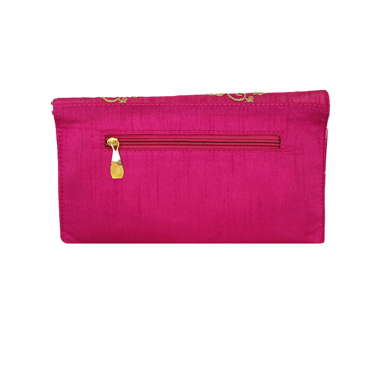 Women’s Woven Flap Clutch with Detachable Chain Strap