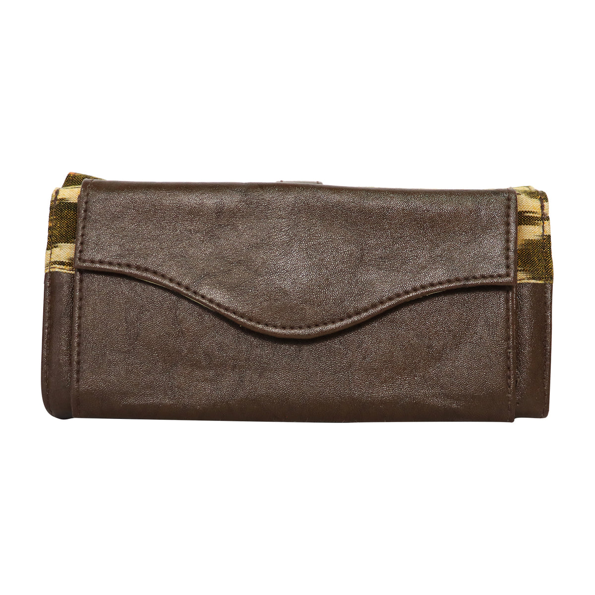 Women’s Woven Flap Clutch with Detachable Chain Strap