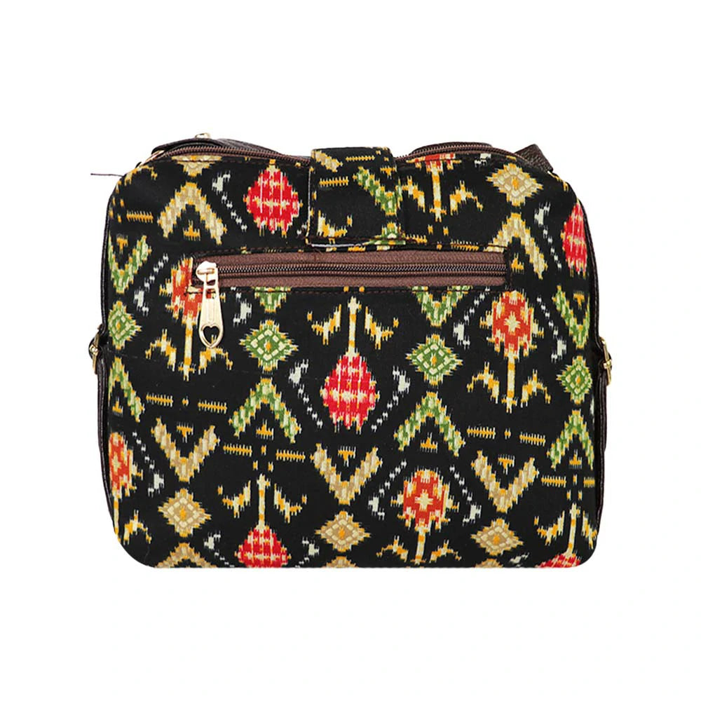 Printed Sling Bag for Women | Crossbody Handbag with Multiple Compartments | Stylish Daily Use Bag