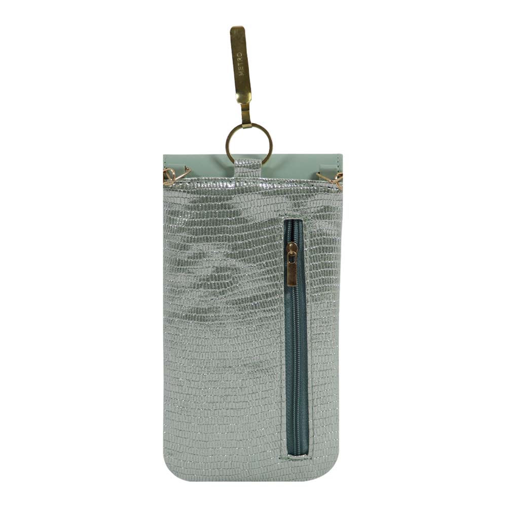 Sling Pouch with Heart Charm Accent