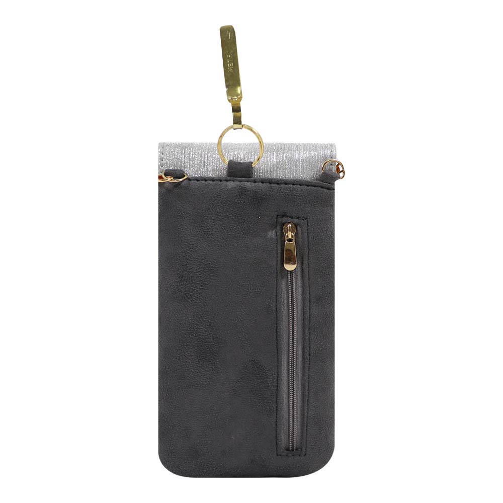 Sling Pouch with Heart Charm Accent