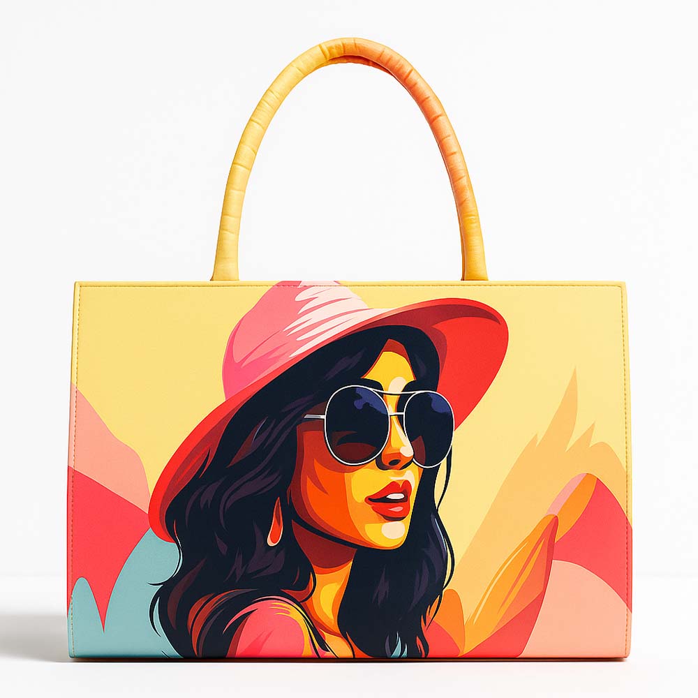 Tropical Printed Tote Bag