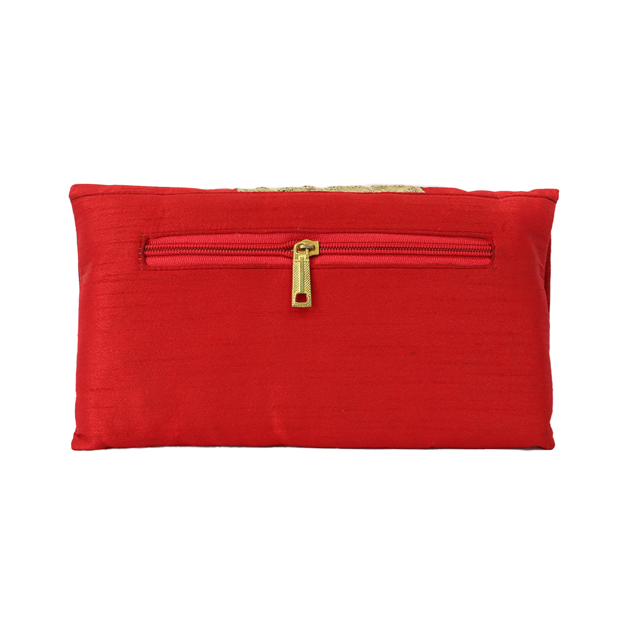Women’s Woven Flap Clutch with Detachable Chain Strap