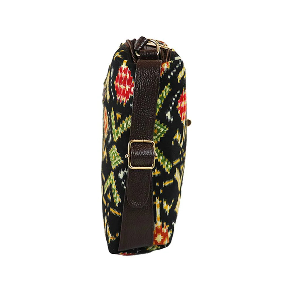 Printed Sling Bag for Women | Crossbody Handbag with Multiple Compartments | Stylish Daily Use Bag
