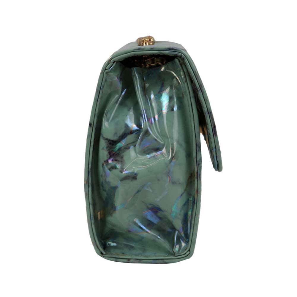 Clutch Bag with Gold Chain Strap Stylish Party Handbag