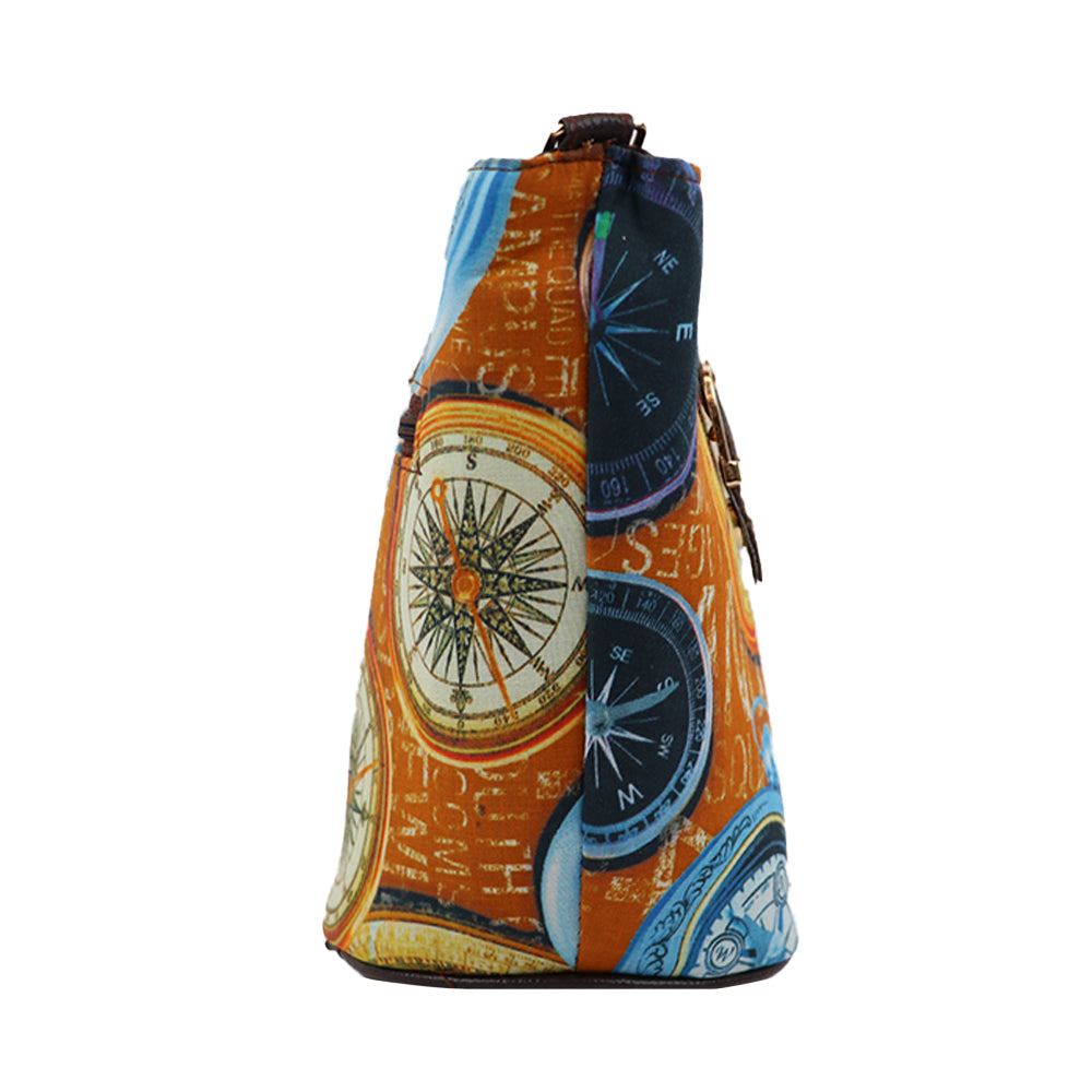 Printed Sling Bag for Women | Compact Crossbody Handbag with Multiple Compartments |