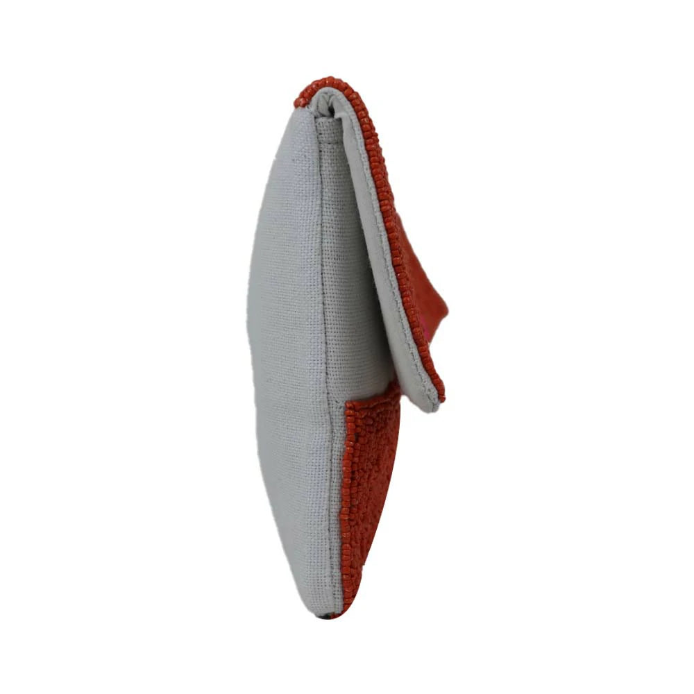 Women’s Bee Embellished Beaded Clutch with Detachable Chain Strap