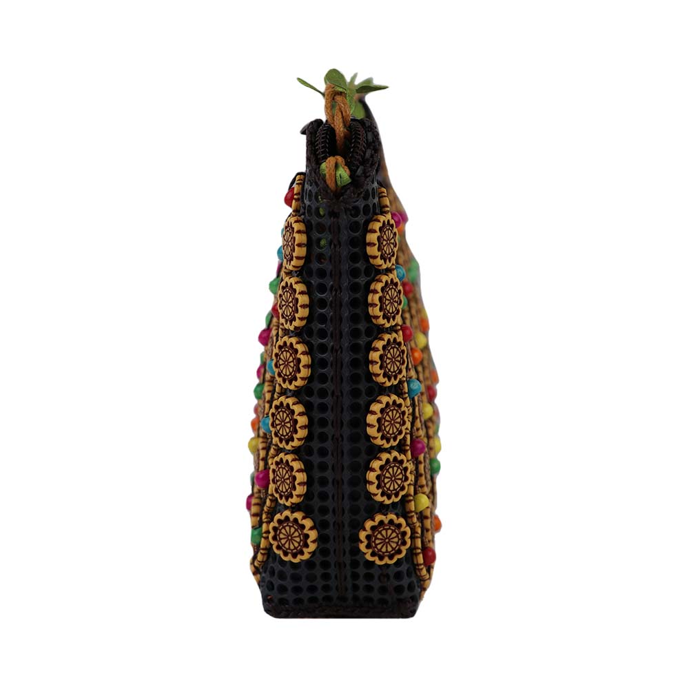 Beaded Sling Pouch Bag